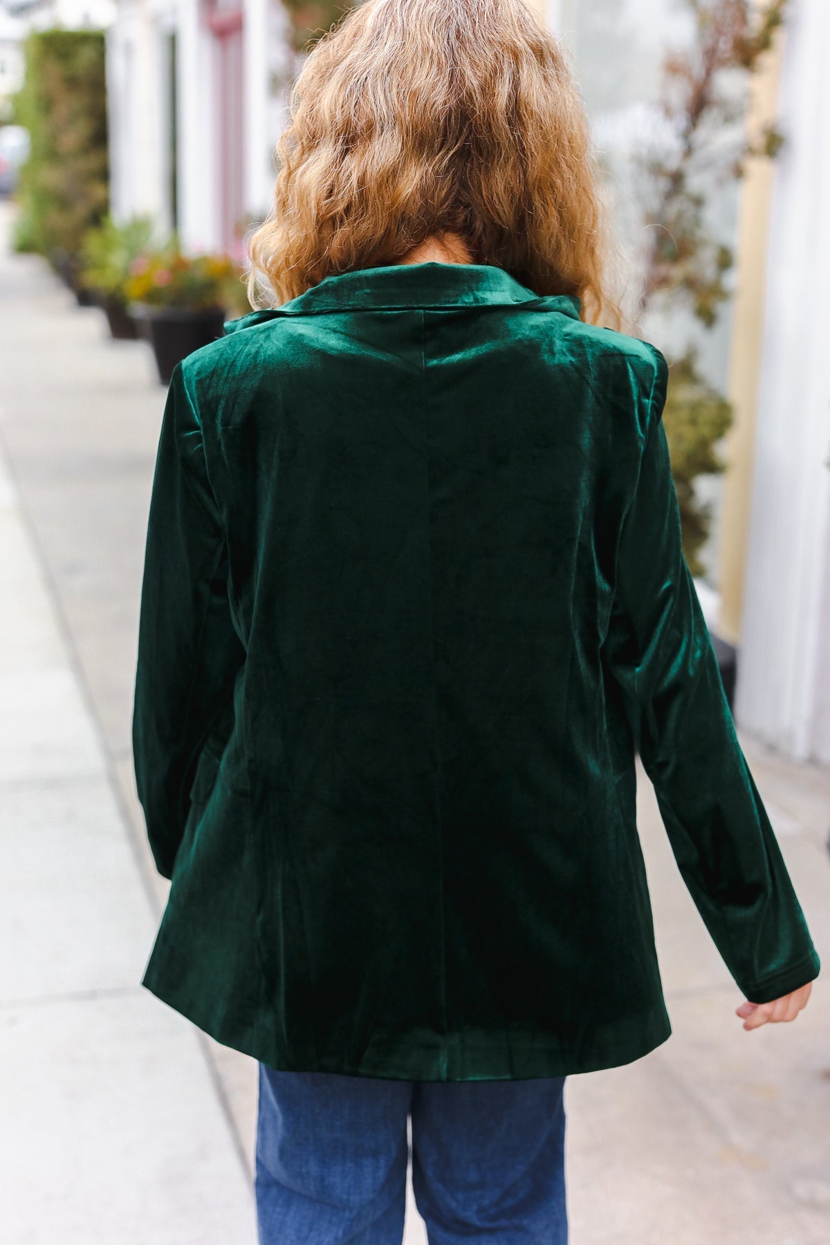 Patricia® | Hunter Green Samt-Reversblazer