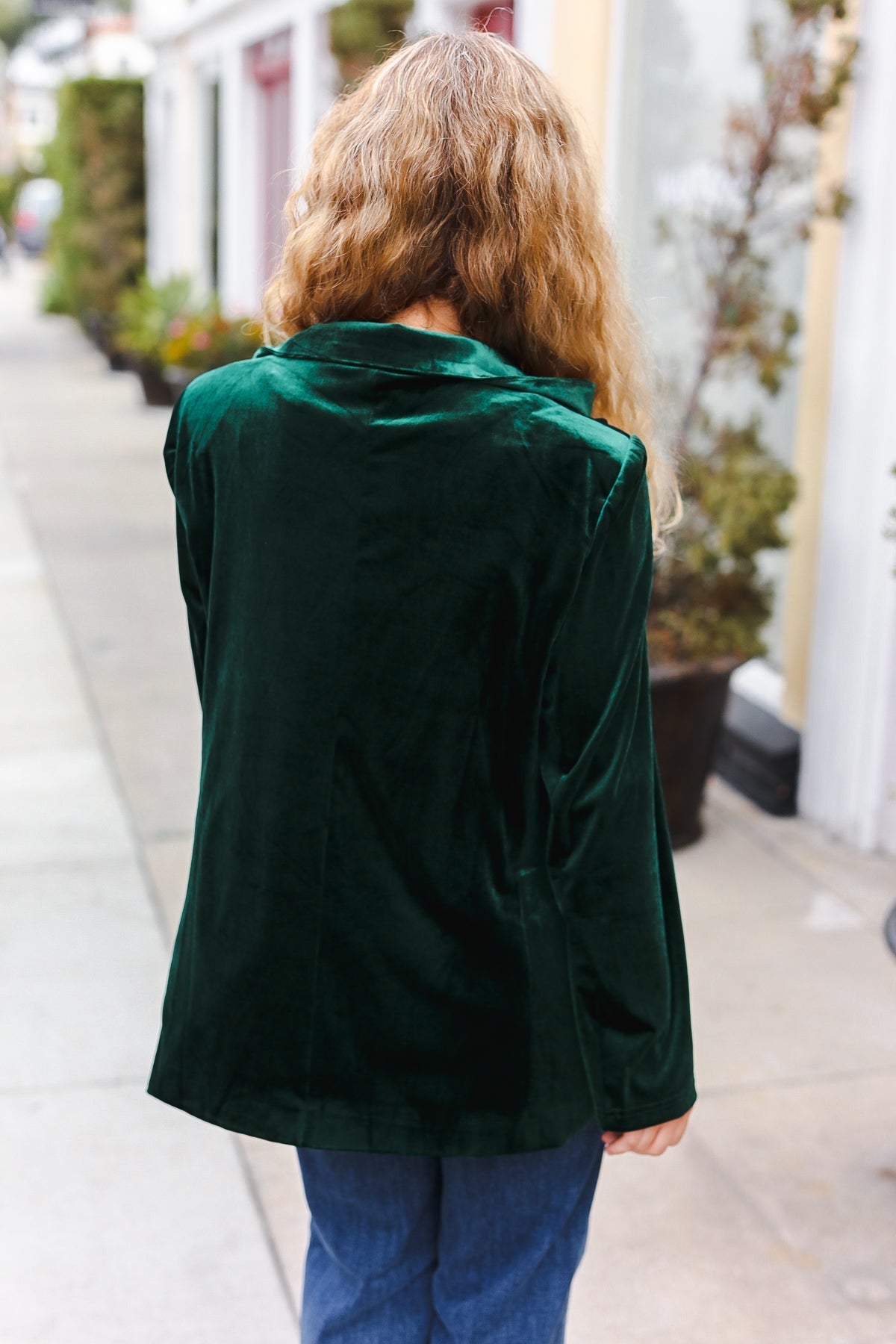 Patricia® | Hunter Green Samt-Reversblazer