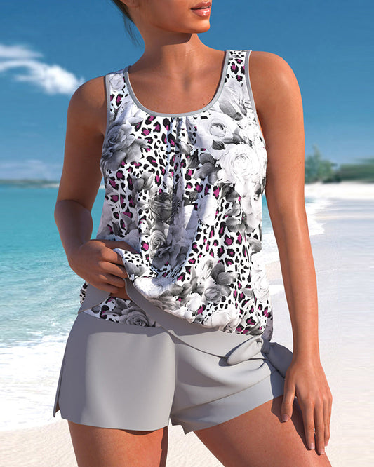 Rosi® | Tankini mit hoher Taille und Aufdruck