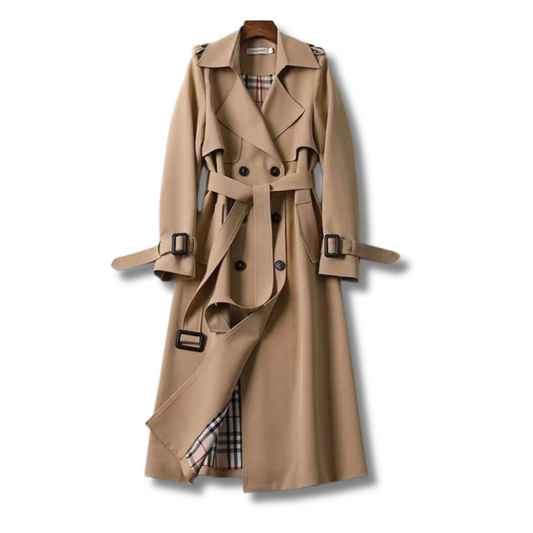 Zulema® | Bernsteinfarbener klassischer Trenchcoat