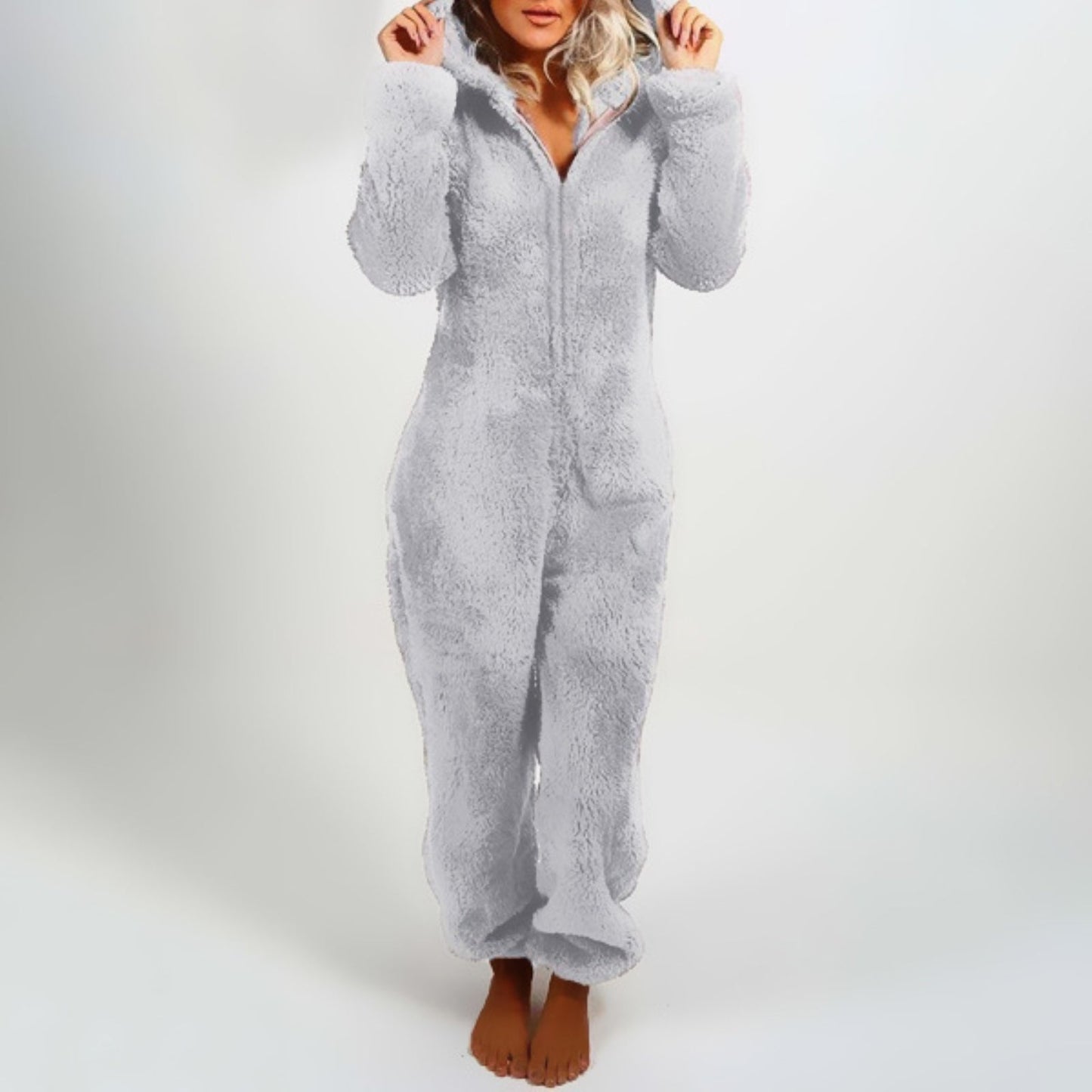 Adriana® | Stilvoller Damen-Winter-Overall-Pyjama mit Kapuze