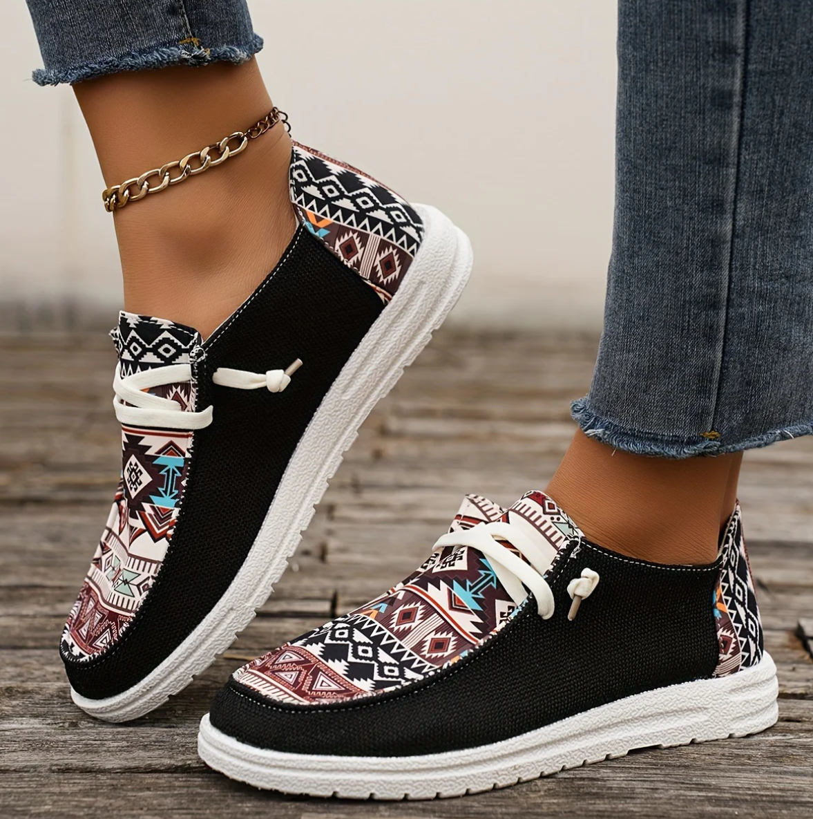 Bianka® | Tribal Muster Canvas Schuhe