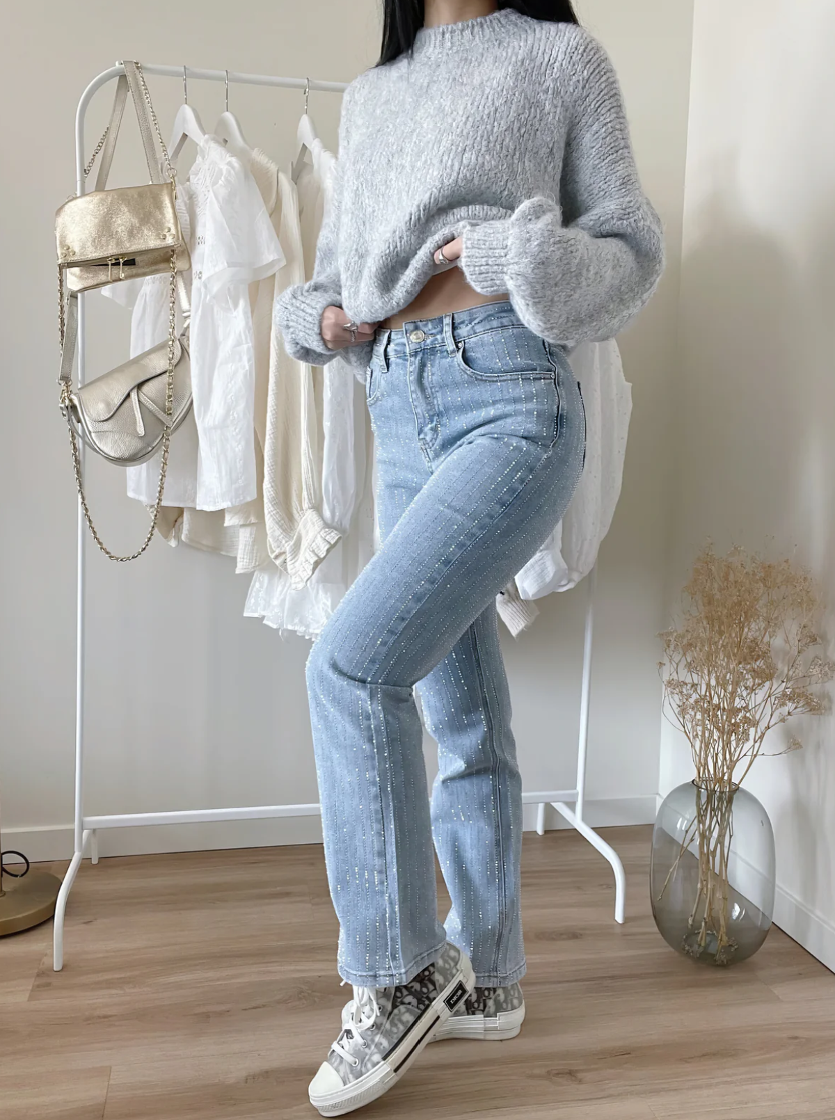 Sparkle-Jeans für Frauen