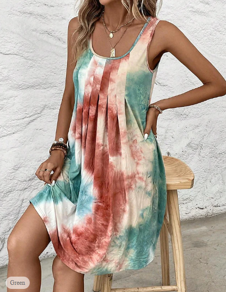 Chala® | Buntes Tie Dye Kleid