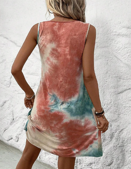 Chala® | Buntes Tie Dye Kleid