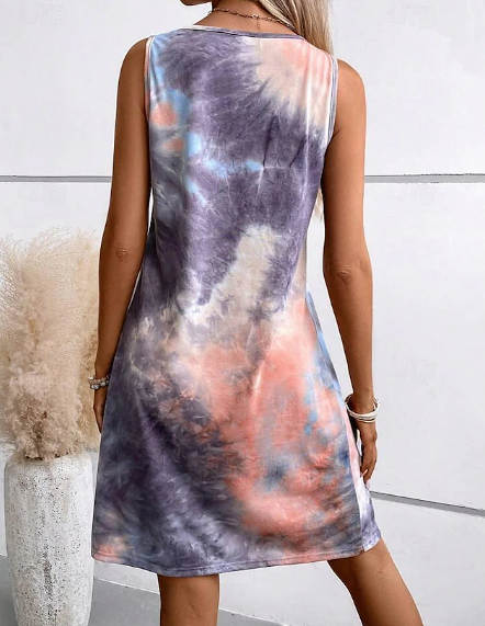 Chala® | Buntes Tie Dye Kleid