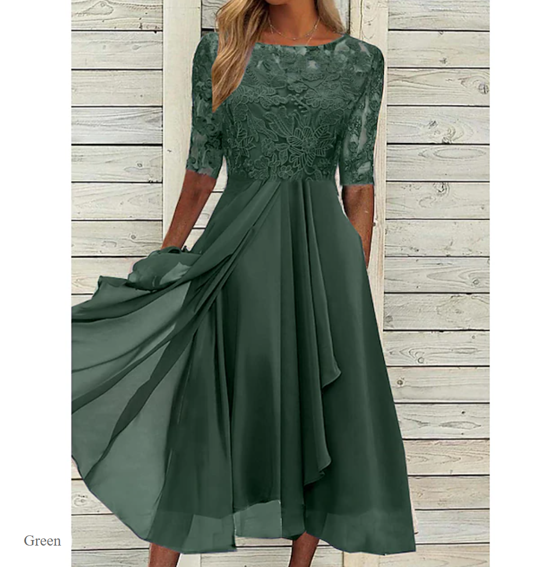 Gina® | Kleid mit floraler Stickerei