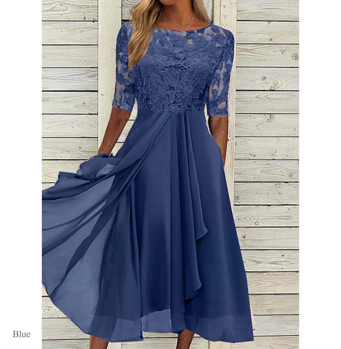 Gina® | Kleid mit floraler Stickerei