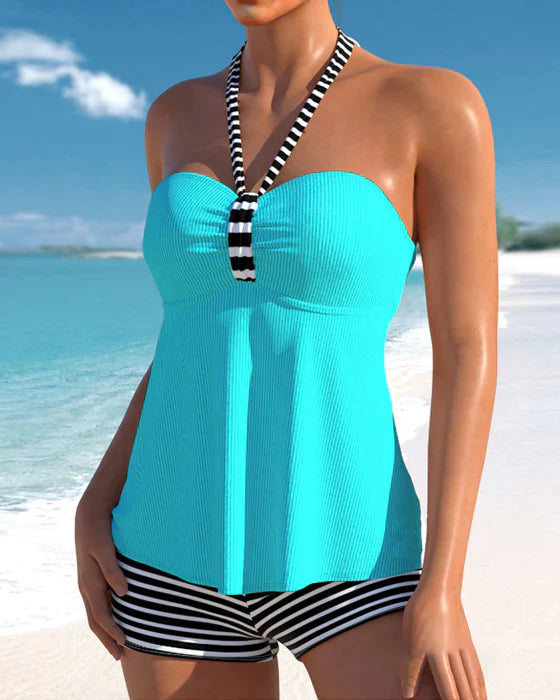 Rama® | Neckholder-Tankini mit Streifendruck