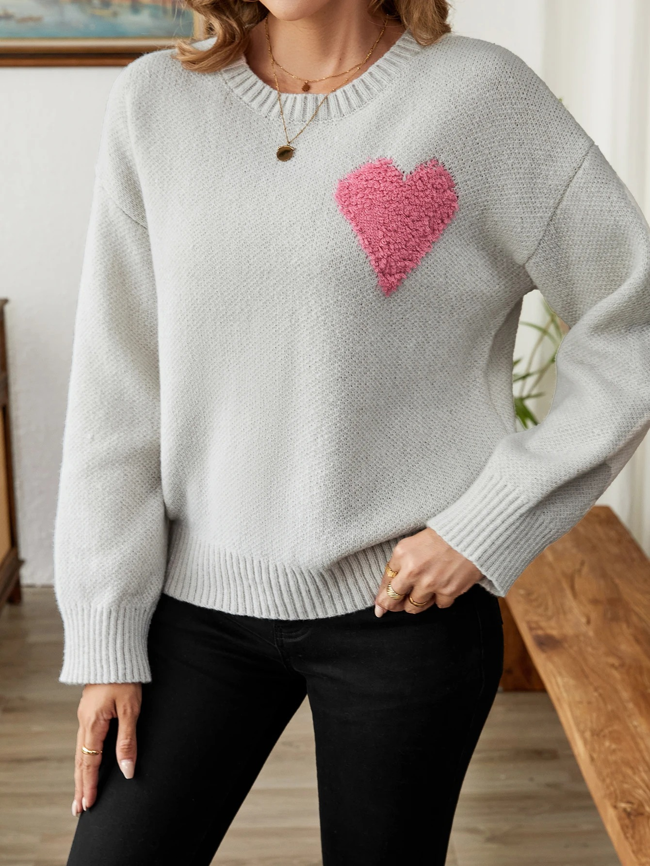 Xenia® | Warmer Pullover mit Herzdesign