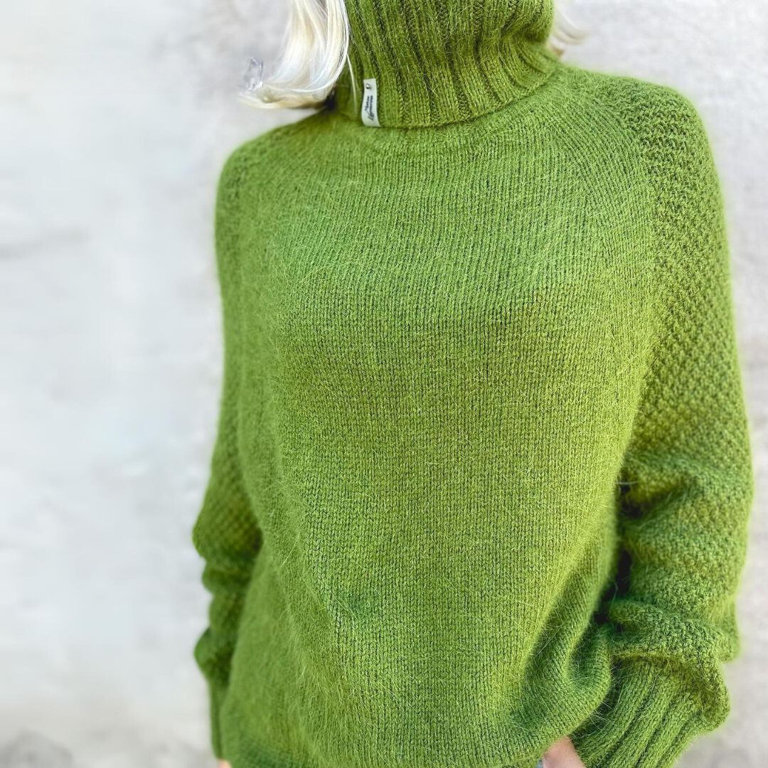 Patricia® | Eleganter apfelgrüner Angela-Rollkragenpullover