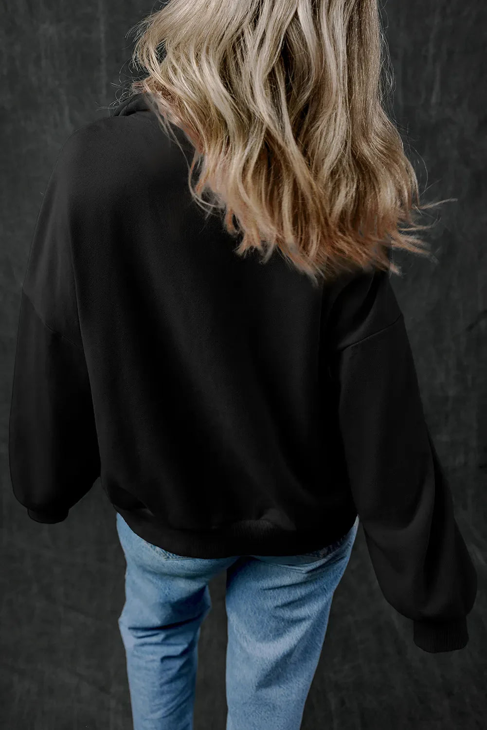 Adriana® | Langarm-Sweatshirt mit halbem Reißverschluss