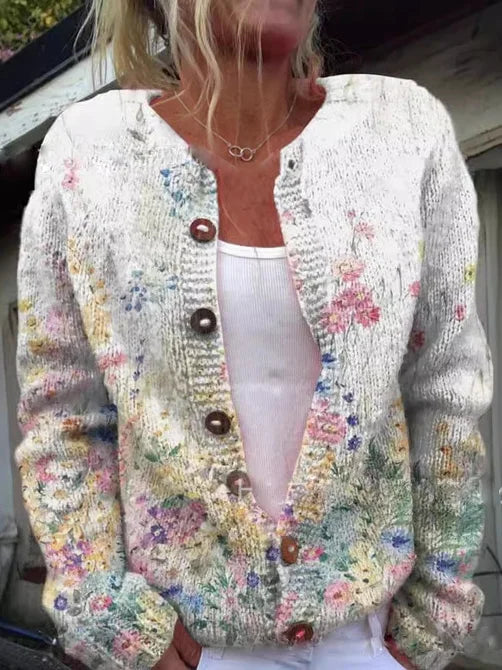 Paola® | Exklusiver, hochwertiger Blumen-Cardigan