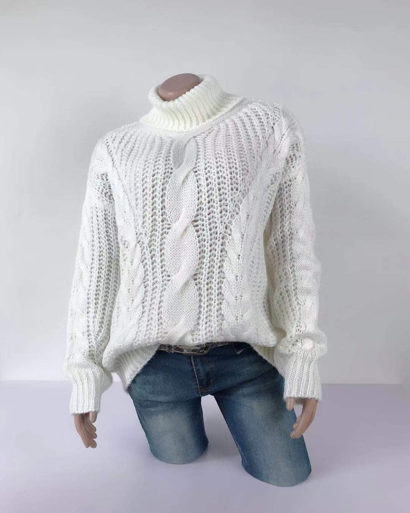 Rina® | Rollkragen-Strickpullover für Damen