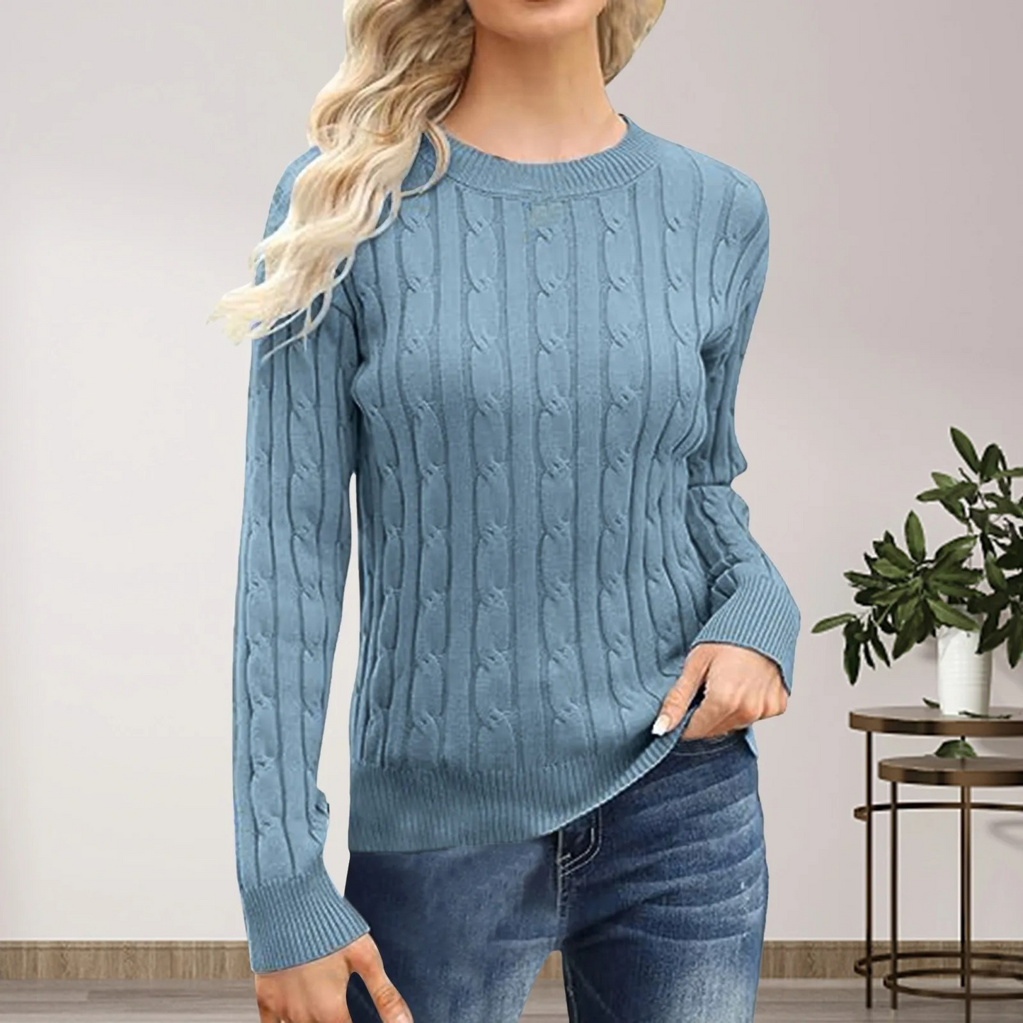 Virginia® | Lässiger Langarm-Strickpullover für Damen