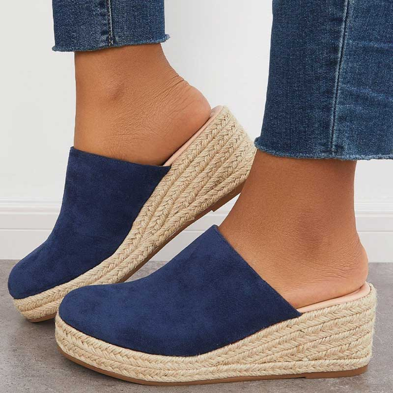 Yasmin® | Espadrille-Wedges mit offenem Absatz