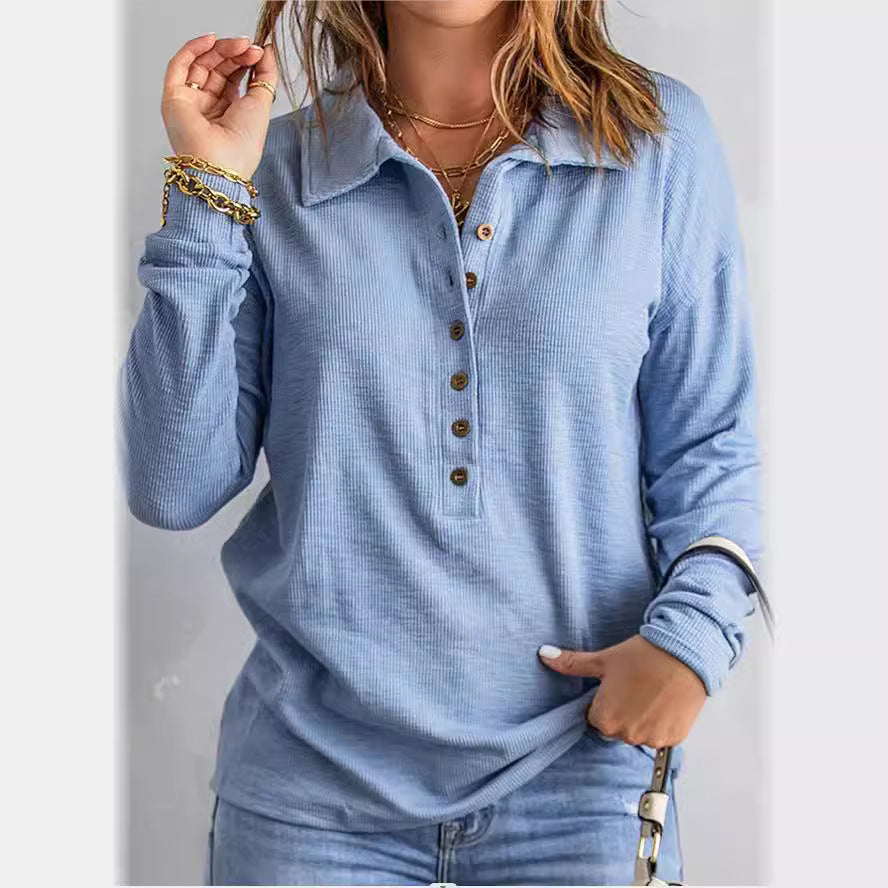 Beatrix® | Stylisches Langarmshirt mit Knopfleiste