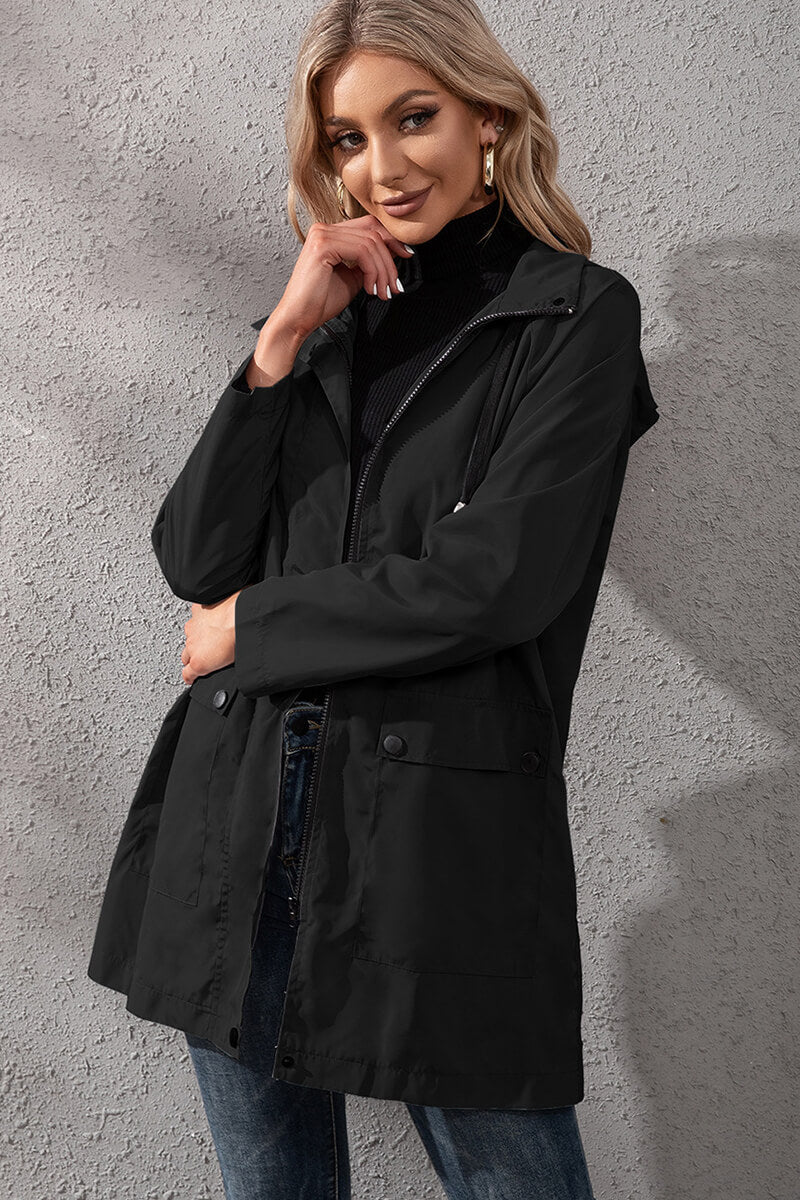 Yasmina® | Urbane wasserdichte Windjacke mit Kapuze