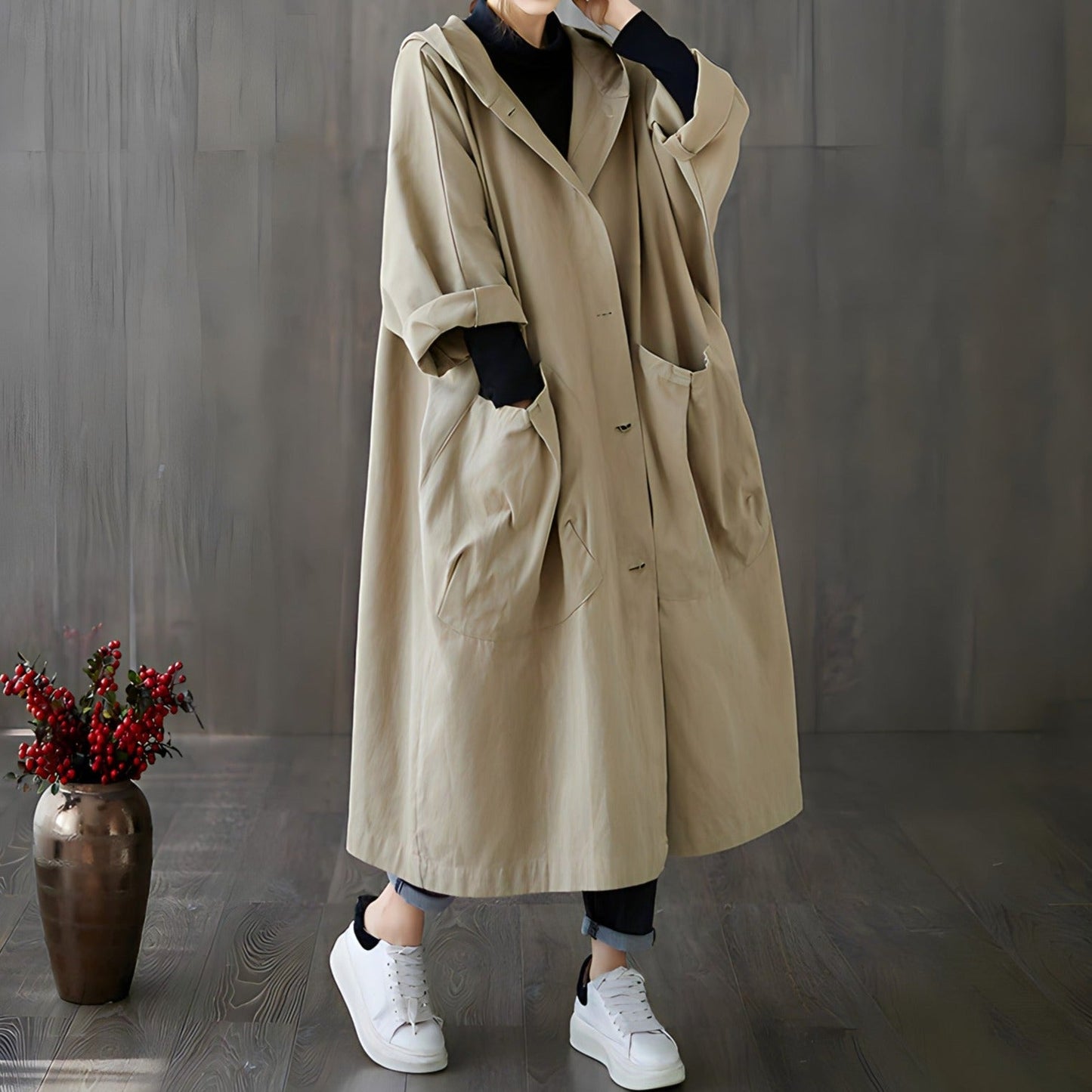 Victoria® | Zeitlose Eleganz. Übergroßer Trenchcoat