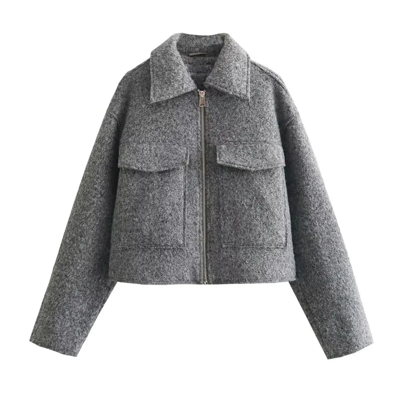 Olivia® | Kurz geschnittene Tweedjacke