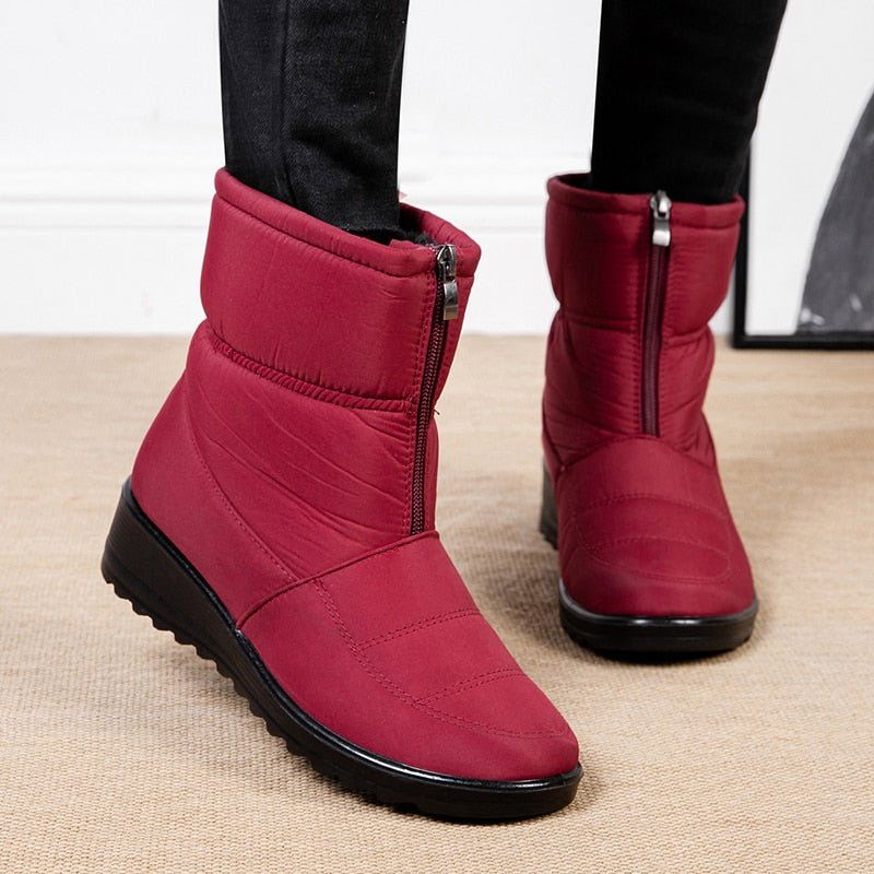 Yoselin® | Wasserdichte Damen-Winterstiefel mit Reißverschluss