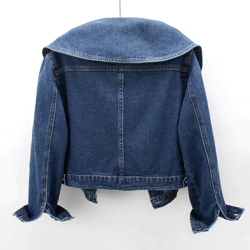 L'Amourélle Denim-Jacke mit großem Kragen