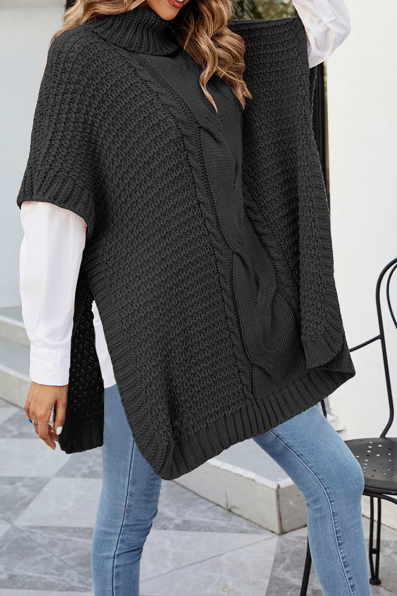 Odette® | Rollkragenpullover mit Zopfmuster