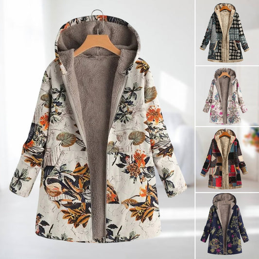 Zinnia® | Herbst-/Winterjacke mit Blumendruck