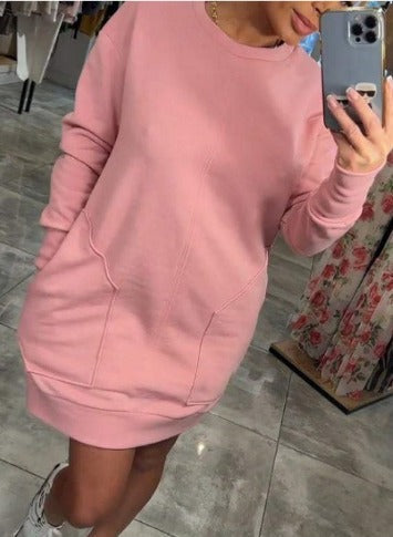 Vilma® | Gemütliches Sweatshirt-Kleid in Übergröße