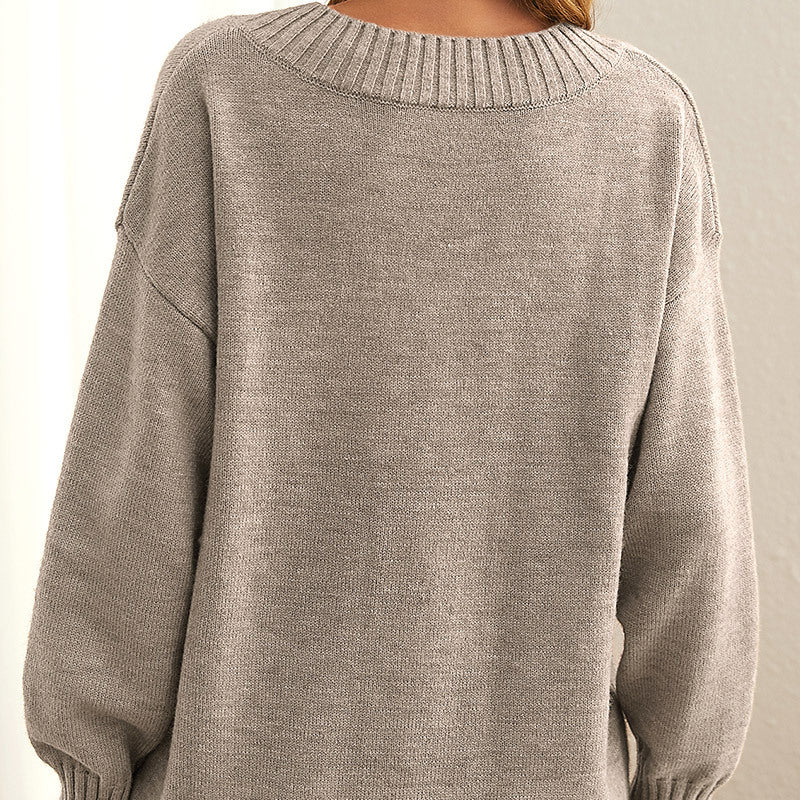 Orquídea® | Weicher, Bequemer Pullover Met Tiefem V Ausschnitt