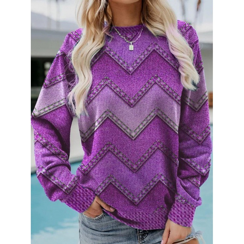 Agueda® | Geometrisch lässiges Sweatshirt