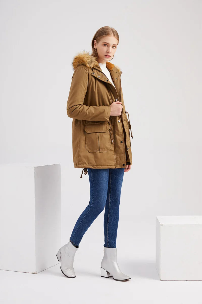 Zenaida® | Winterparka Mit Kunstfellkapuze Für Damen