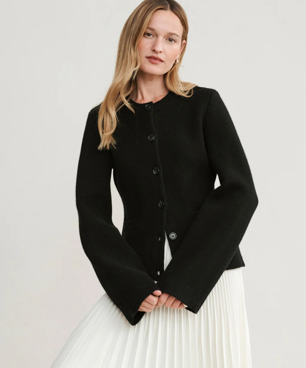 Victoria® | Eleganter Lana-Cardigan mit Knöpfen