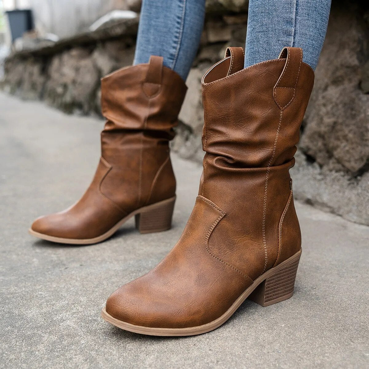 Yasmin® | Cowboy-Lederstiefel