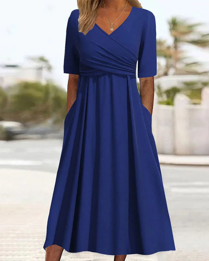 Pien® | Kurzärmeliges Crossover-Kleid