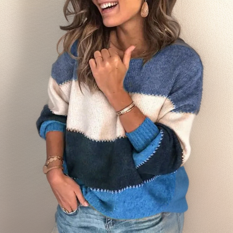 Priscila® | Gemütlicher Gestreifter Luxus Pullover