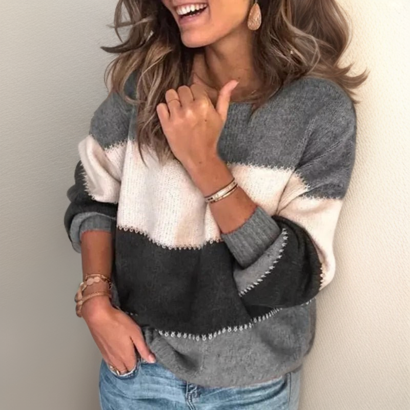 Priscila® | Gemütlicher Gestreifter Luxus Pullover