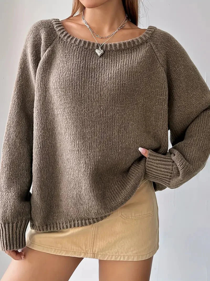 Oriana® | Schulterfreier Strickpullover