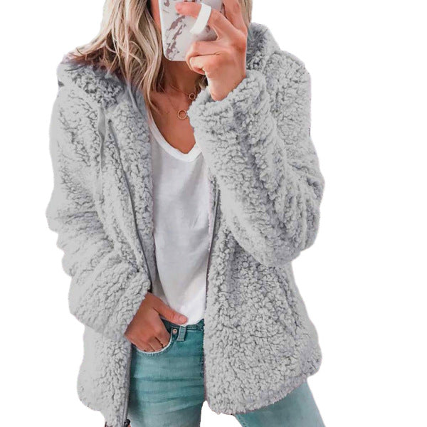 Zoe® | Warmer Teddy Fleece Plüschmantel Für Damen Locker Und Gemütlich